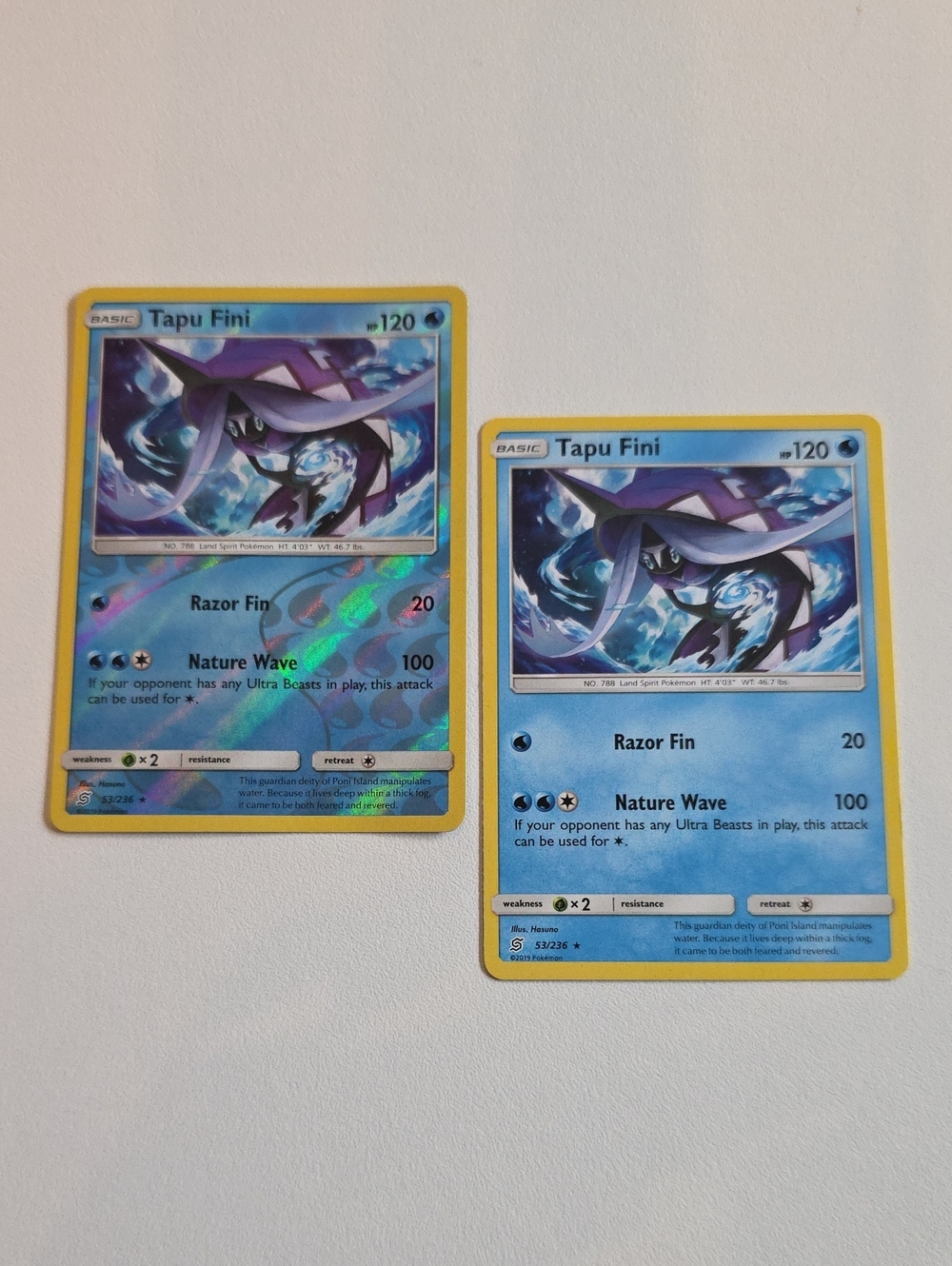 Pokemon Tapu Fini Card Set